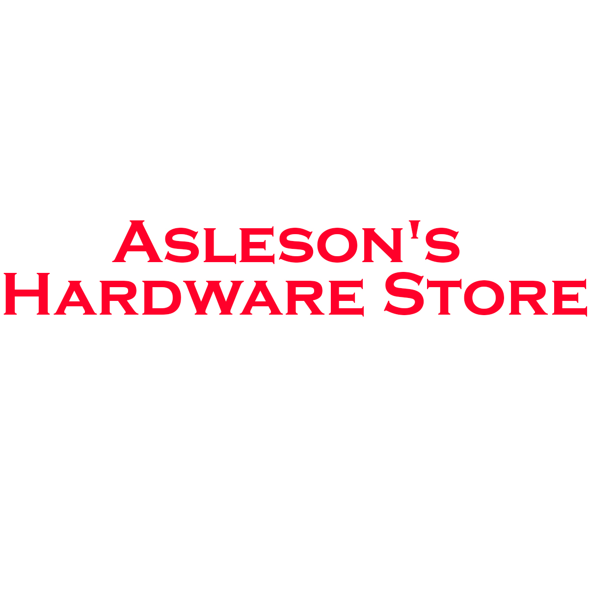 Asleson's Hardware Store Stoughton, WI